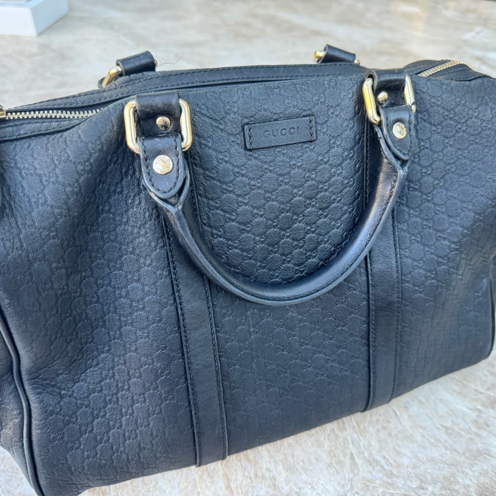 Gucci Monogram Black Leather Bag🖤